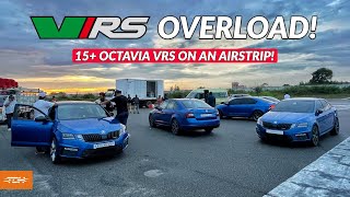 15 Skoda Octavia VRS on an airstrip runway CRAZY DRAG RACES  Half Mile ShootOuts BTS [upl. by Hum284]