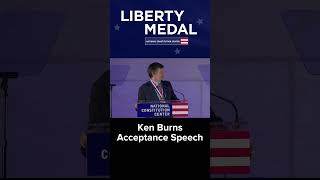 Ken Burns accepts the 2024 libertymedal [upl. by Ronoel]