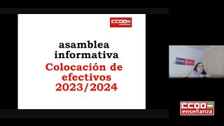 Asamblea Colocación de Efectivos 202324 [upl. by Nivk]