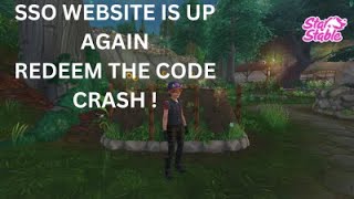 SSO WEBSITE IS UP AGAINREDEEM THE CODE CRASH [upl. by Malsi12]