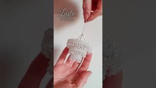 DIY  MINIATURE LUSTRE EN CRISTALMaking a miniature crystal chandelierlustreencristal [upl. by Orit]