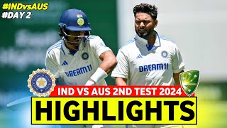 India vs Australia 2nd Test Day 2 Full Match Highlights 2024  IND vs AUS 2nd Test Day 2 Highlights [upl. by Lenno]