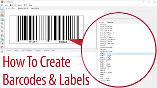 Barcode Maker Software Barcode Studio  How To Create Barcodes amp Labels [upl. by Aramot]