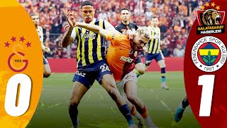 Galatasaray 01 Fenerbahçe  Maç Özeti  Önemli Kareler [upl. by Neyut]