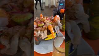 asmr molcajete mariscos camarones ahogados mukbang [upl. by Kajdan591]