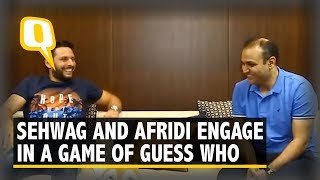 Kohli or Dhawan Virender Sehwag and Shahid Afridi Play Guess Who The Quint [upl. by Ora]