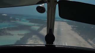 Landing Staniel Cay MYES Bahamas [upl. by Inaffit]