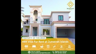 4BR Villa For Rent at Jumeirah Islands [upl. by Gearalt]