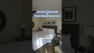 Disneys Saratoga Springs Resort  1bedroom villa  room tour disney disneyresort roomtour [upl. by Addie292]