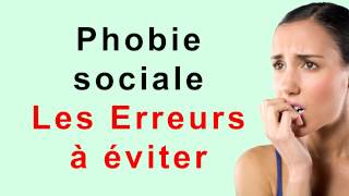 Phobie sociale traitement phobie sociale [upl. by Aniram223]