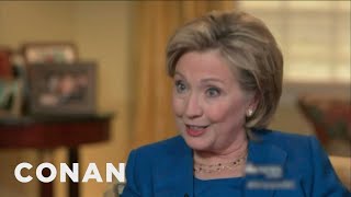 Hillary Clintons Health Problems Interview  CONAN on TBS [upl. by Bibi661]