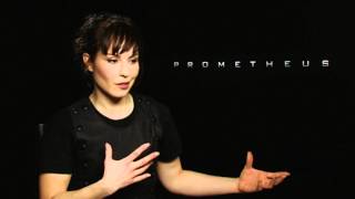 PROMETHEUS Interviews Ridley Scott Noomi Rapace Michael Fassbender Charlize Theron amp Guy Pearce [upl. by Leahcimnoj]