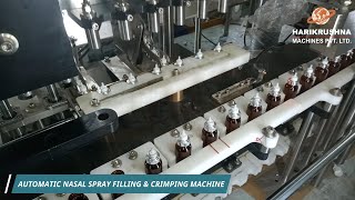 Nasal Spray Filling Machine  Nasal Spray Machine  Automatic Nasal Spray Filling Machine by HMPL [upl. by Acinnod]