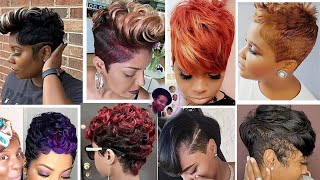 25 Best Short PIXIE HAIRCUT Hairstyles For Black Women 💕 20222023 [upl. by Cohbert906]