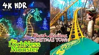 Loch Ness Monster ChristmasTown POVs at Busch Gardens Williamsburg [upl. by Hoppe]