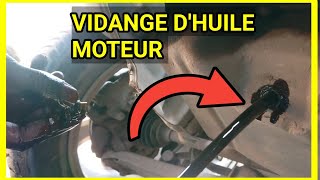 Comment Vidange LHUILE MOTEUR dune Voiture [upl. by Nnaeirelav]