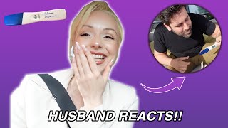 Husband REACTS To Finding Out Im PREGNANT GROSS SURPRISE [upl. by Dickie]