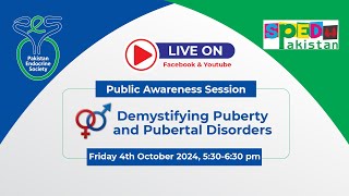 Public Awareness Session on Demystifying Puberty amp Pubertal Disorders [upl. by Latoye]