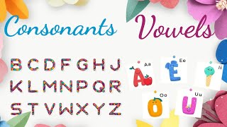 Vowels and Consonants for kids  English grammar  vowels and Consonants examples englishgrammar [upl. by Shalom]