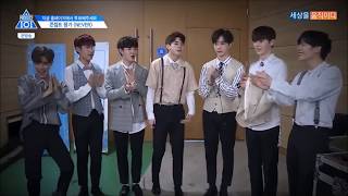 Produce 101 Season 2 국민의 아들  NEVER Never Team members moments [upl. by Allehc]