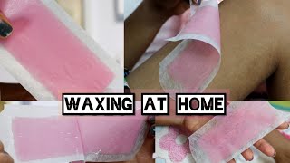 Hindi  How to Use Veet Wax Strips Waxing at home hair removal hacks  Prachi Pages [upl. by Ykciv]