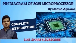 Pin Diagram of 8085 microprocessor Hindi Lecture2 [upl. by Chapen]