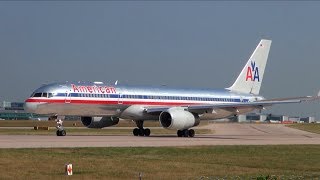 American Airlines Screaming Rolls Royce RB211 Takeoff from Manchester [upl. by Kenton]