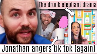 Jonathan Joly Sacconejolys ANGERS TikTok in latest upload 🔥 The Drunk Elephant drama [upl. by Schiff993]