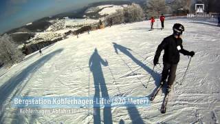 Skigebiet Willingen Kamerafahrt KöhlerhagenAbfahrt [upl. by Ranilopa637]