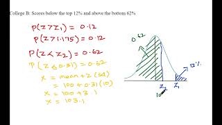 Finding z value for a given probability of a region [upl. by Rocca]