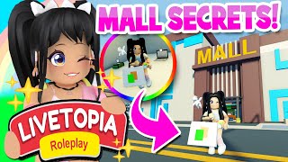 MALL SECRETS HIDDEN LOCATIONS in LIVETOPIA Roleplay roblox [upl. by Crutcher]