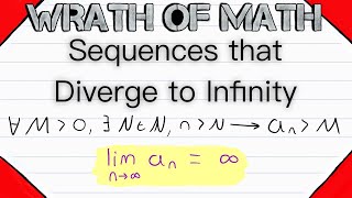 Sequences that Diverge to Infinity Definition  Calculus Real Analysis [upl. by Gabel]