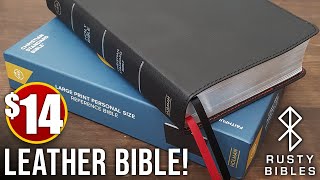 A 14 Leather Bible Holman CSB Large Print Personal Size Bible In Black Genuine Leather Review [upl. by Ainniz551]