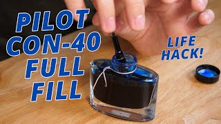 How To Fully Fill A Pilot Con40 CartridgeConverter Fountain Pen [upl. by Carol-Jean]