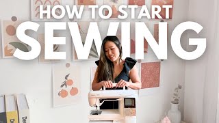 Learn to Sew Ep1  How to start sewing your clothes  step by step from the beginning [upl. by Ita]