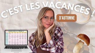 WEEKLY VLOG  VACANCES D’AUTOMNE 🍂 préparation de la période 2 amp activités d’automne [upl. by Caprice139]