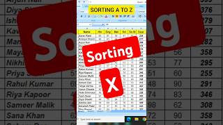 Sorting in Ms Excel msexcel motivation vlookup mj excel [upl. by Agle319]