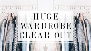 HUGE WARDROBE CLEAR OUT amp DECLUTTER  I Covet Thee [upl. by Osborne]