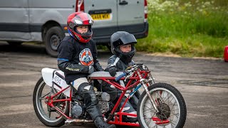 Straightliners Speed week 2024 Elvington airfield sidecar land speed record [upl. by Eussoj]