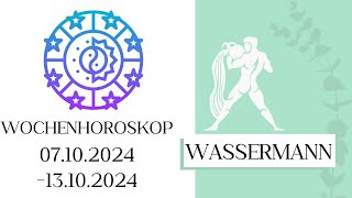 ♒ Wochenhoroskop  Wassermann  0710131024  KW 412024 [upl. by Hervey]