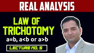 Lecture No 05 Real Analysis Law of Trichotomy [upl. by Aron]