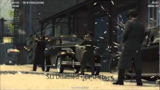 CPU vs GPU PhsyX in Mafia 2 Benchmark [upl. by Kahn308]