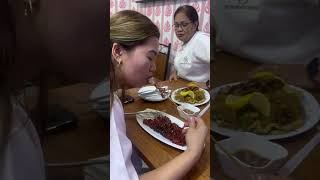 🤣‼️🤣😂👋 SI PARTNER ENJOY TALAGA SA PAGKAIN NA ISAW ISAW PARA KAMING NASA PINAS subscribe food [upl. by Odlanier]