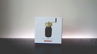 Stelton  Collar Coffee Grinder  Unboxing amp Mini Review [upl. by Nohsid]