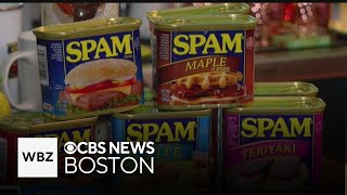 Massachusetts man stopped by TSA at airport due to bag full of SPAM [upl. by Phenice944]