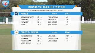 Mosman v FairfieldLiverpool [upl. by Shult]