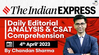 Indian Express Editorial Analysis by Chandan Sharma 4 April 2023  UPSC Current Affairs 2023 [upl. by Freddy]