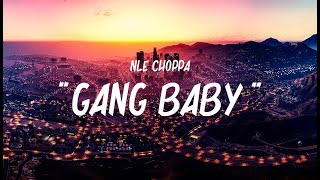 Gang Baby  NLE Choppa Lyrics [upl. by Atilahs]