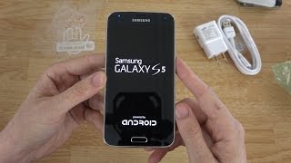 Samsung Galaxy S5 Unboxing and First Look [upl. by Calabresi229]