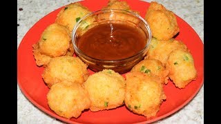 Corn Fritters Recipe  Fried Corn Balls  Corn Nuggets [upl. by Nallek897]